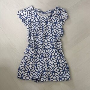 Vineyard Vines Blue and White Kids Romper Size 4T
